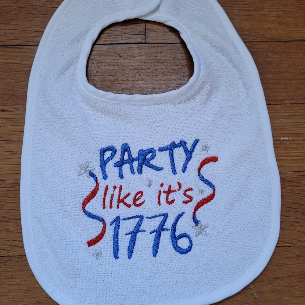 4th of july bib